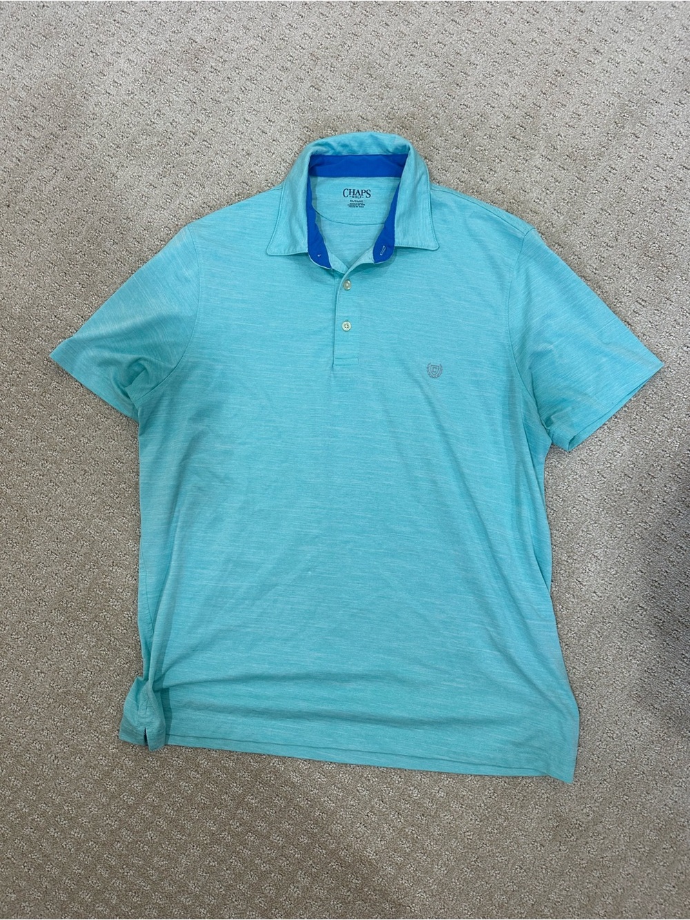 Chaps Men’s Aqua Polo Shirt xl